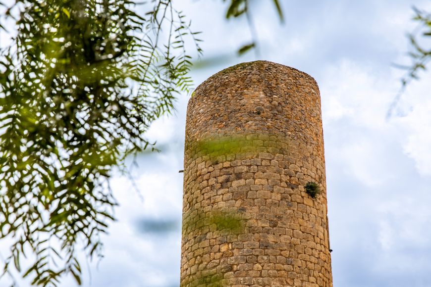 Vista de la Torre del Castell-Palau de Bellcaire d'Empordà