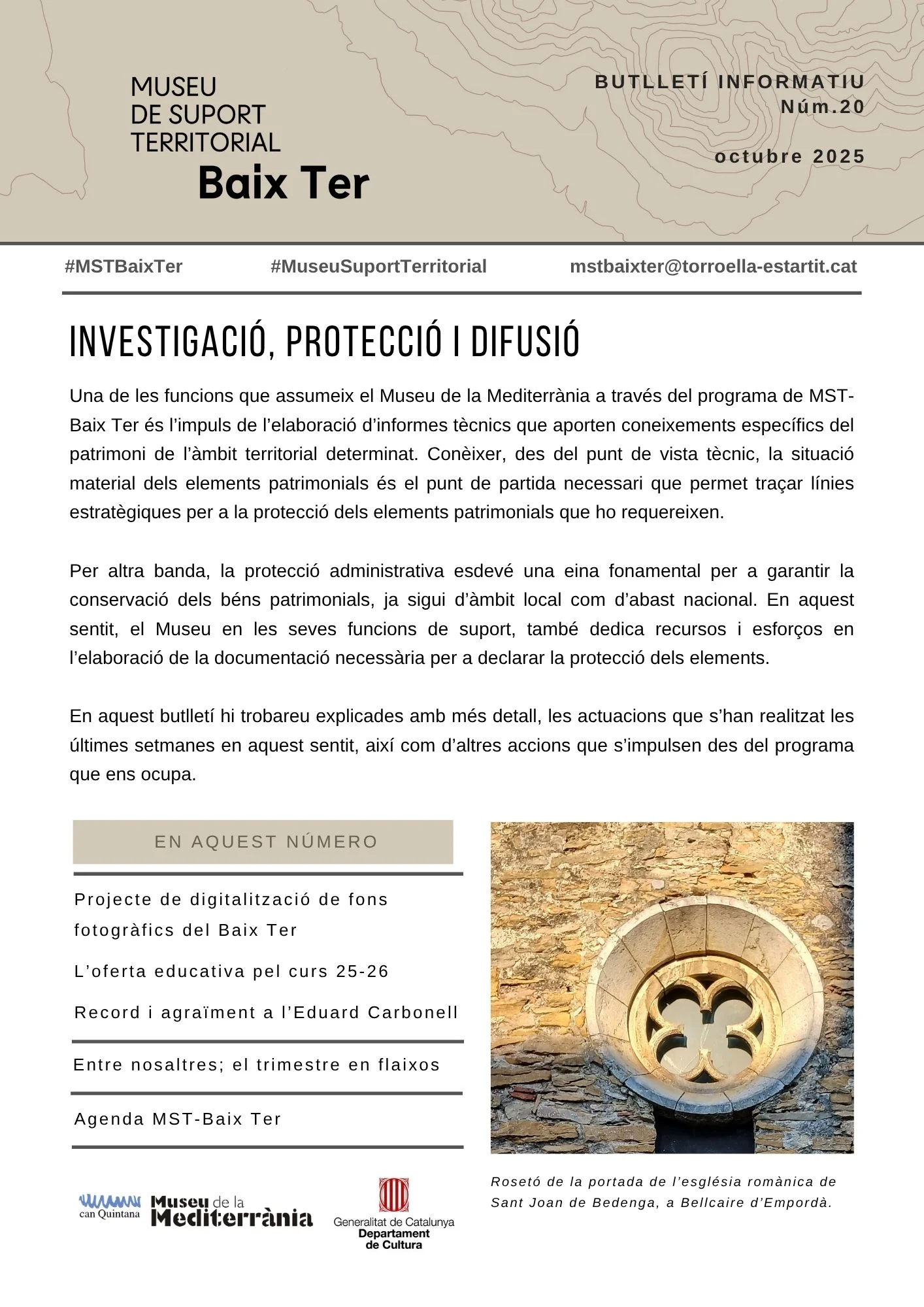 Butlletí núm.20 | © Museu de Suport Territorial - Baix Ter