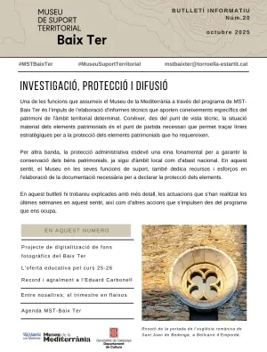 Butlletí núm.20 | © Museu de Suport Territorial - Baix Ter Butlletí núm.20 | © Museu de Suport Territorial - Baix Ter