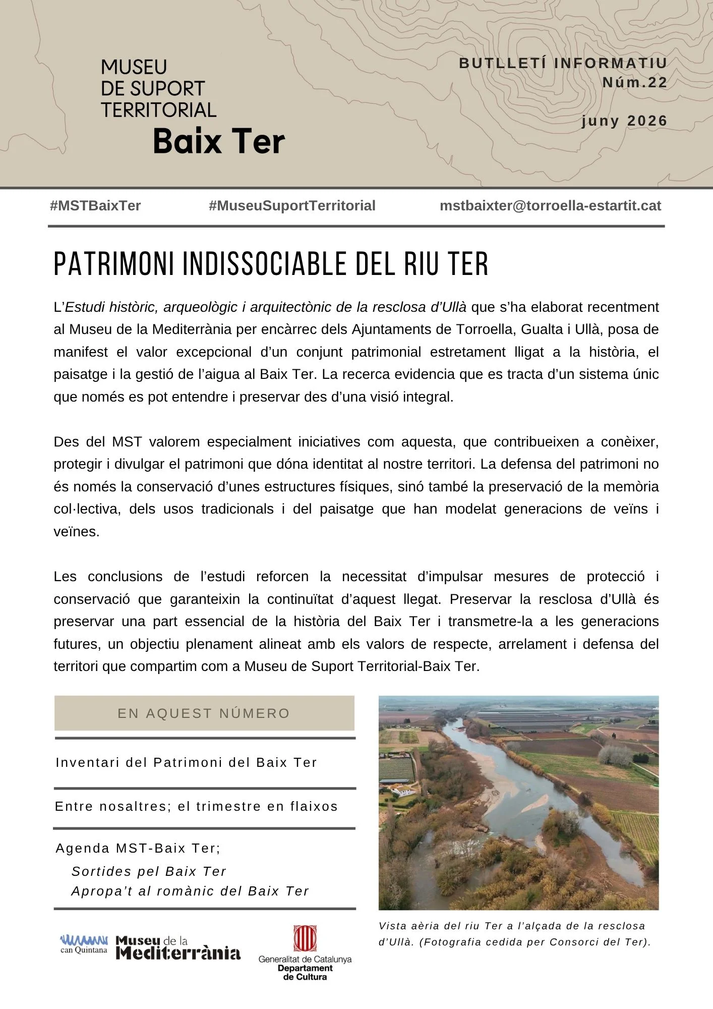 Butlletí núm.22 | © Museu de Suport Territorial - Baix Ter