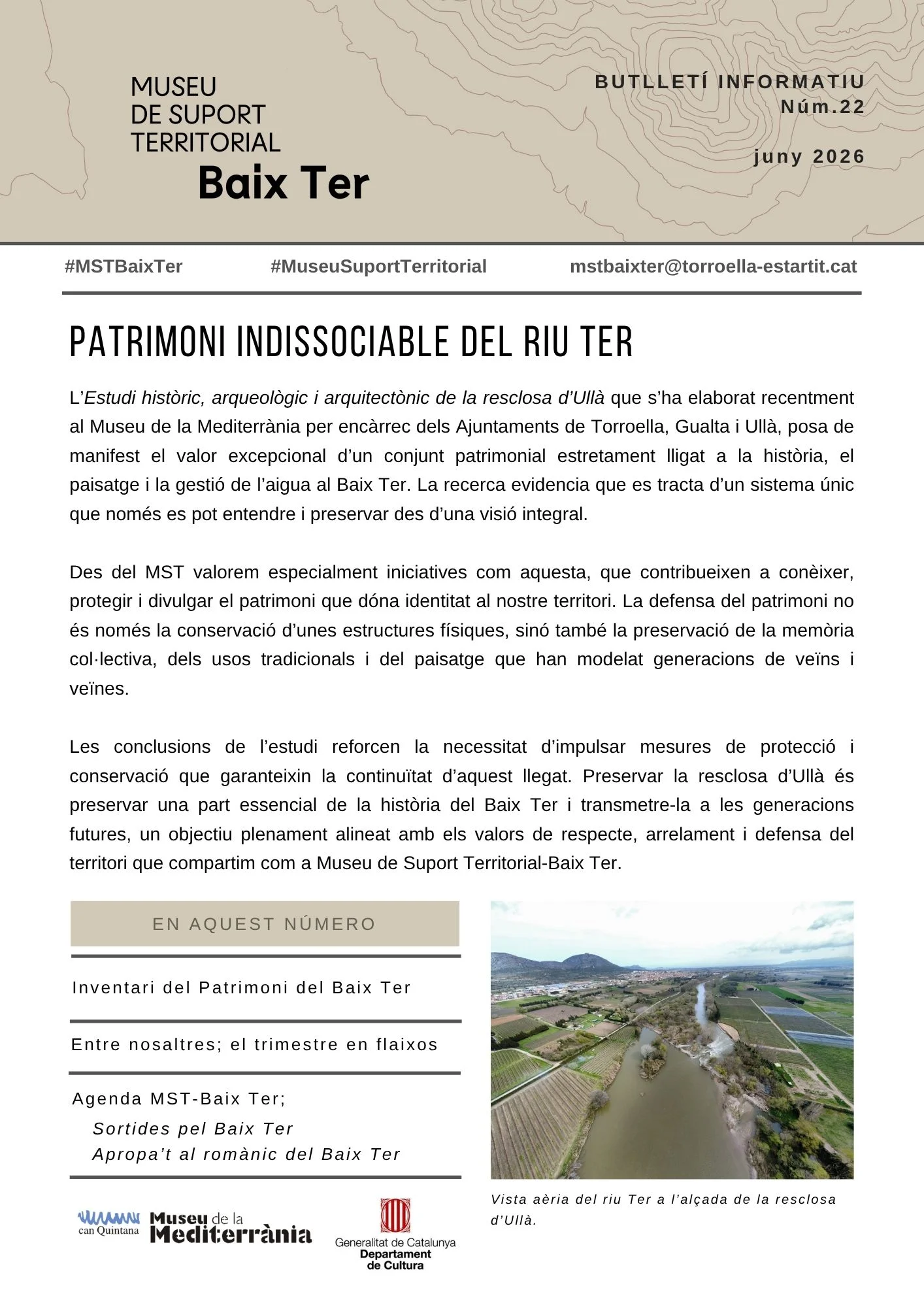 Butlletí núm.22 | © Museu de Suport Territorial - Baix Ter