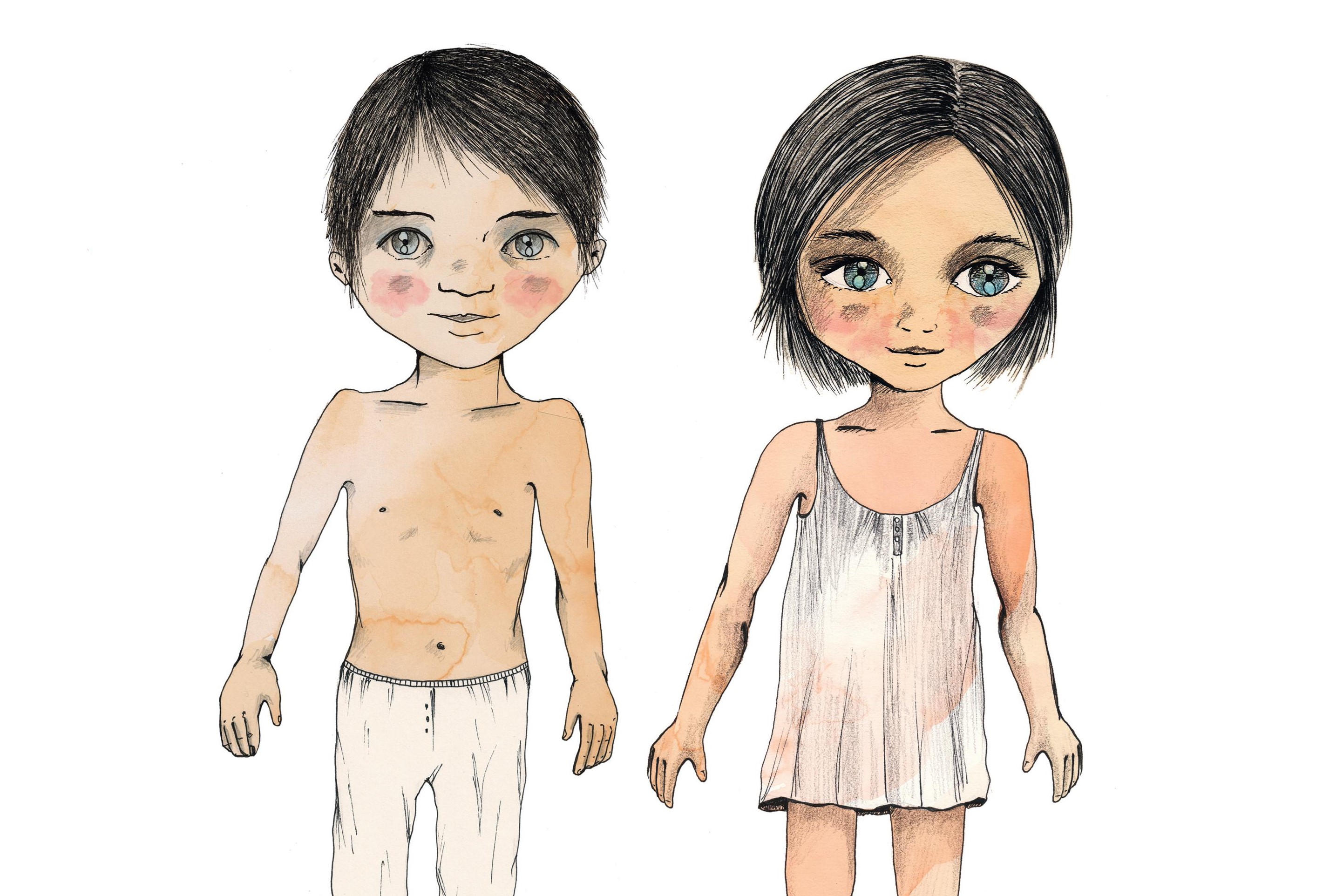 Vesteix la Caterina i en Genís | © Museu de la Mediterrània