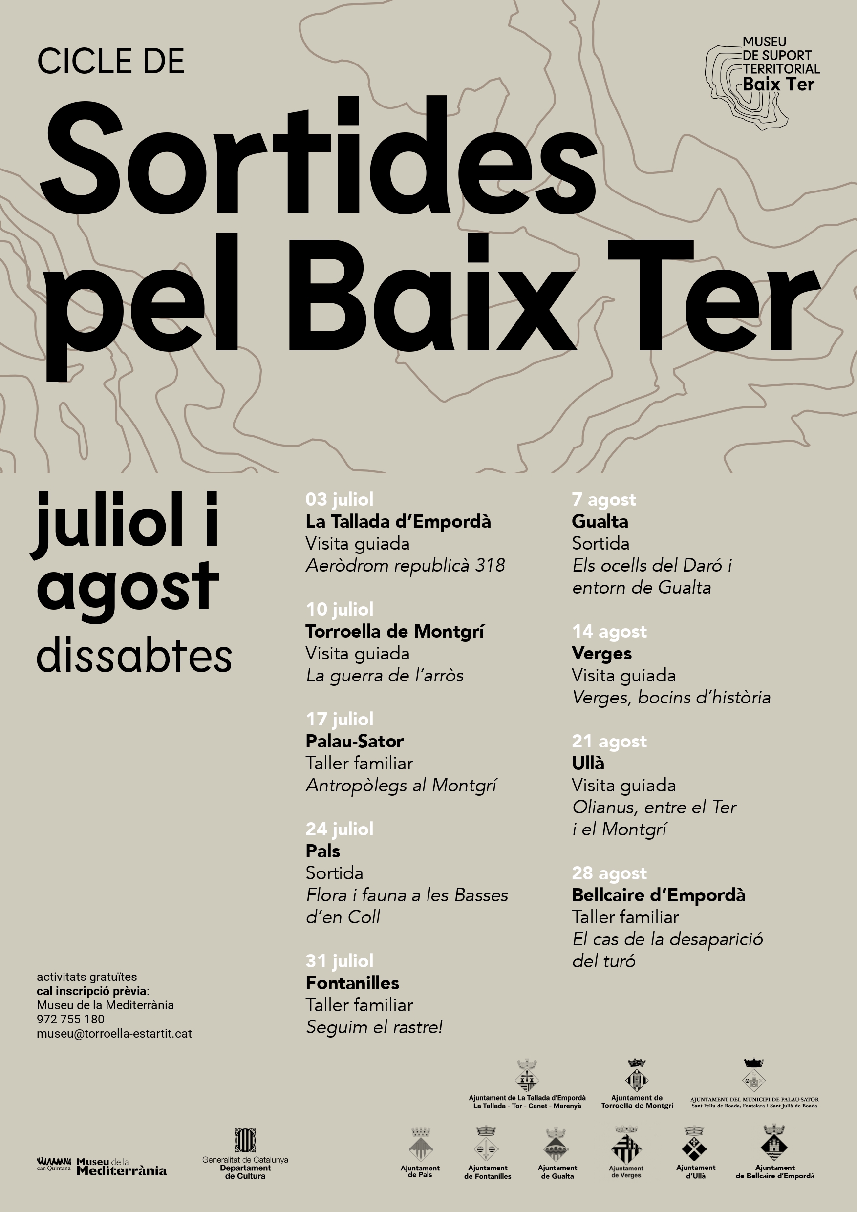Programa Cicle de Sortides pel Baix Ter | © Museu de la Mediterrània