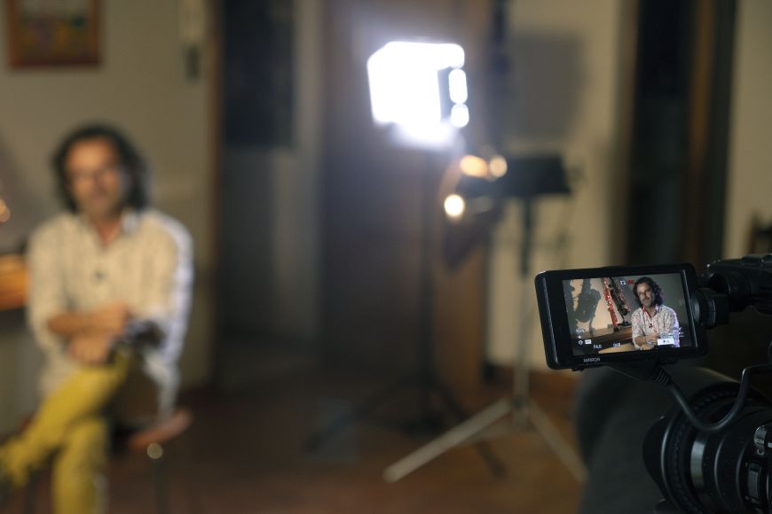 Gravació entrevista Pep Poblet. Fer de músic 2019 | © Genlock Gravació entrevista Pep Poblet. Fer de músic 2019 | © Genlock